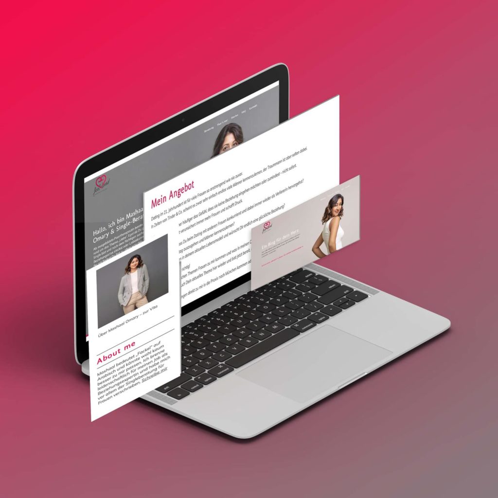 Das bild zeigt ein barrierefreies Website Portfoliobild
