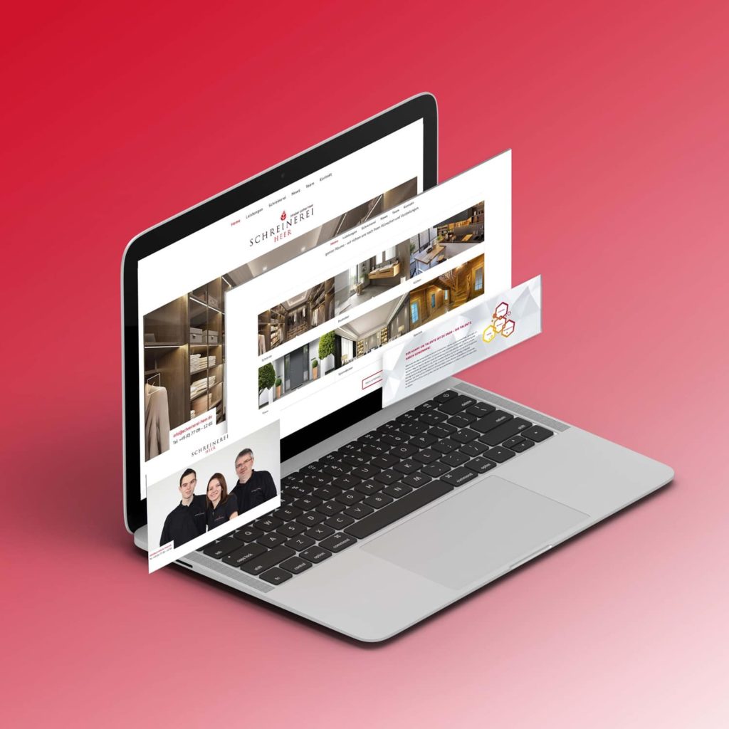 Das bild zeigt ein barrierefreies Webseiten Portfoliobild