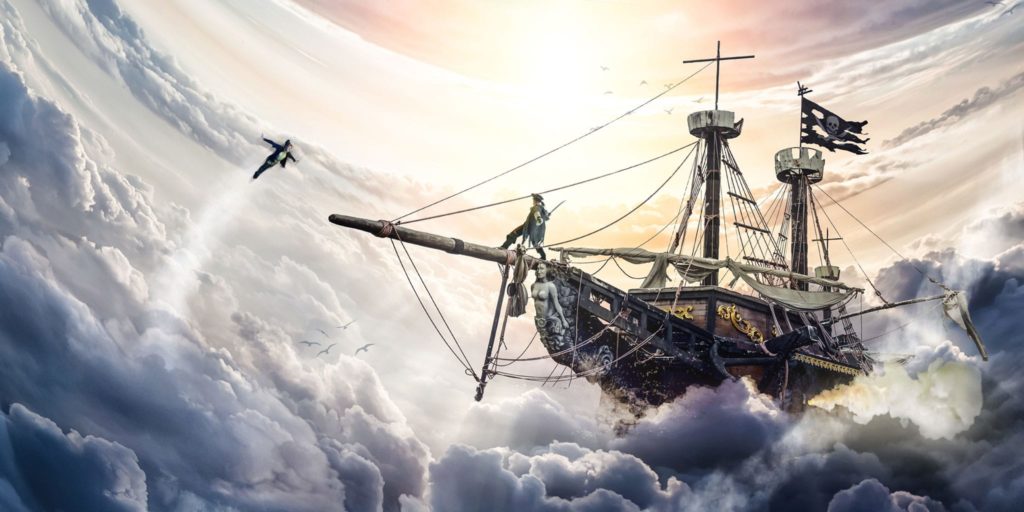 Fliegendes Piratenschiff - Abenteuerlust bei Designhoch10